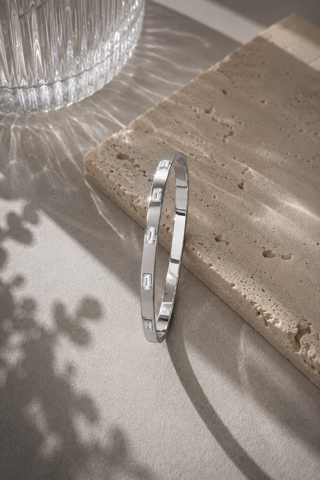 Bracelete Anastella em aço inoxidável dourado
